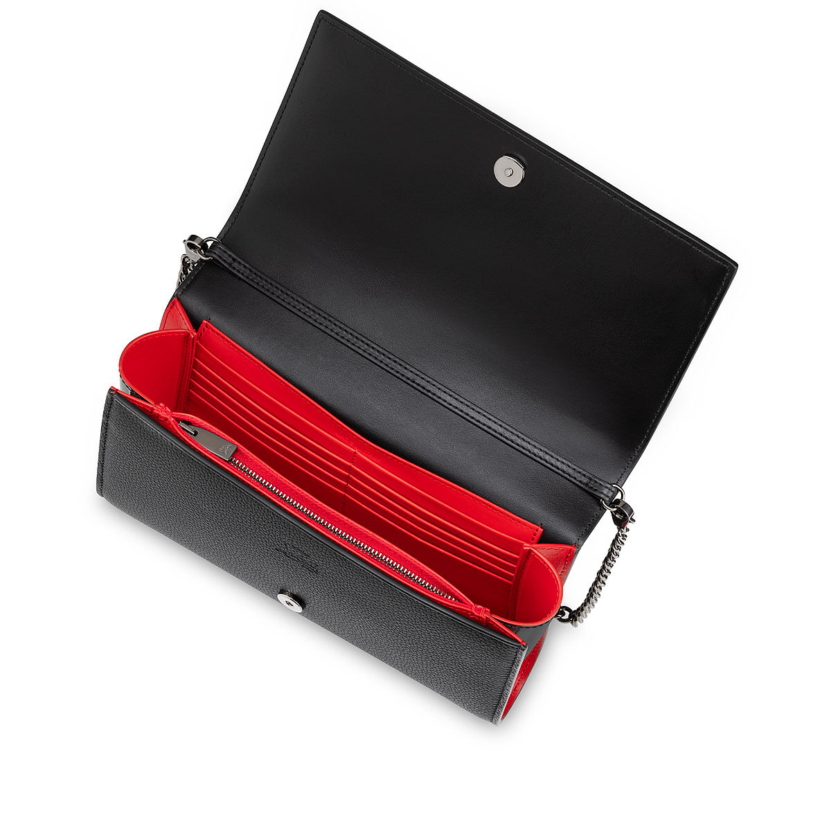 クリスチャンルブタン　Paloma RIAL CALF EMP Paloma - Clutch - Grained calf leather and spikes