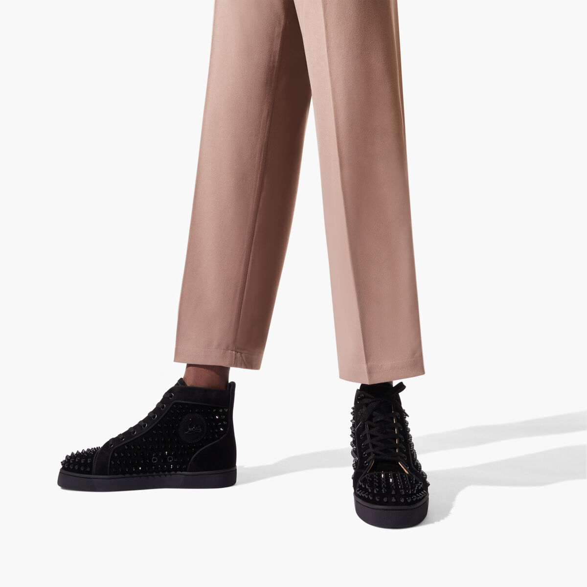 Louboutin ルブタン LOUIS ORLATO FLAT VEL COT Christian Louboutin Christian Louboutin Louis Orlato Spikes