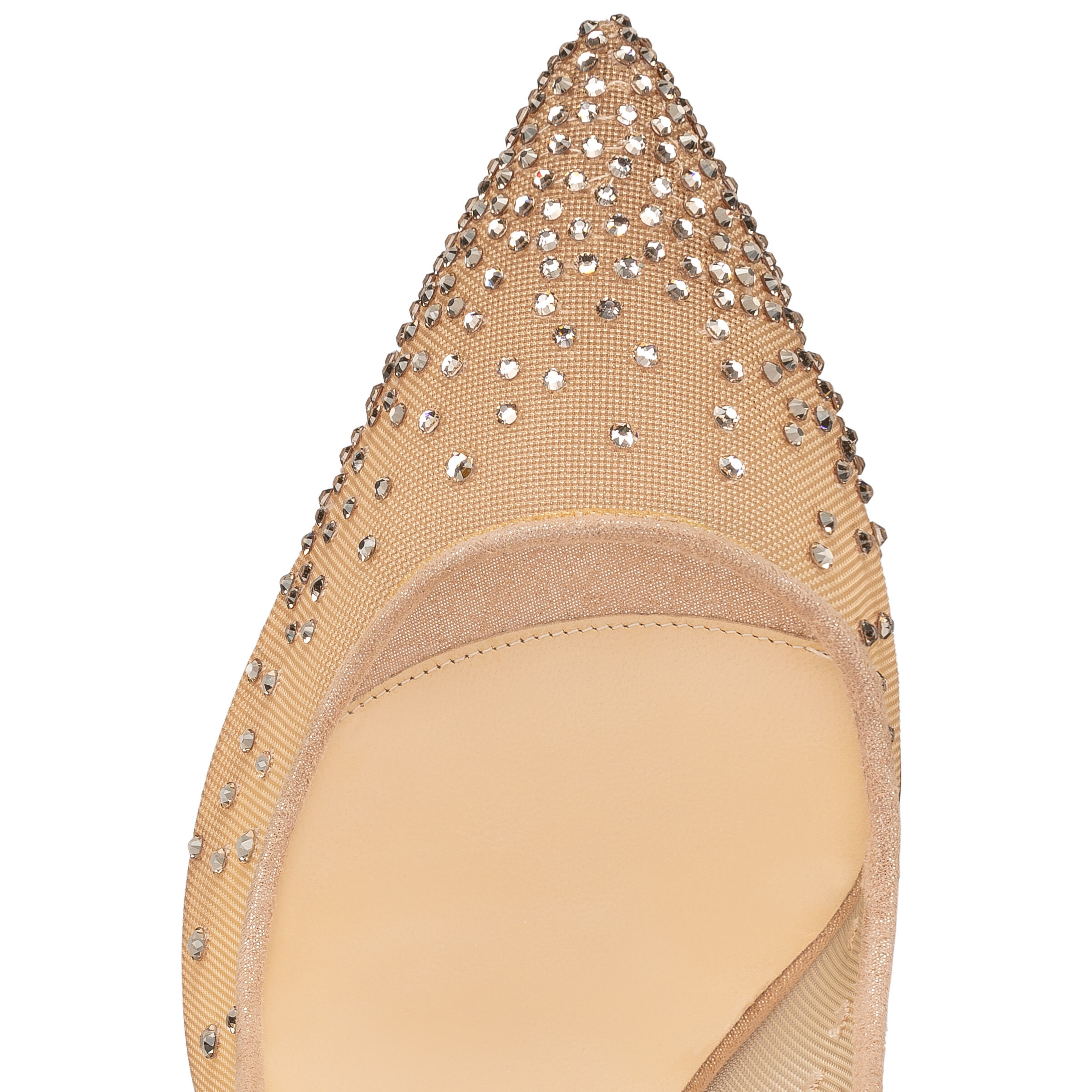 Follies Strass - 100 mm Pumps - Mesh, suede calf and strass