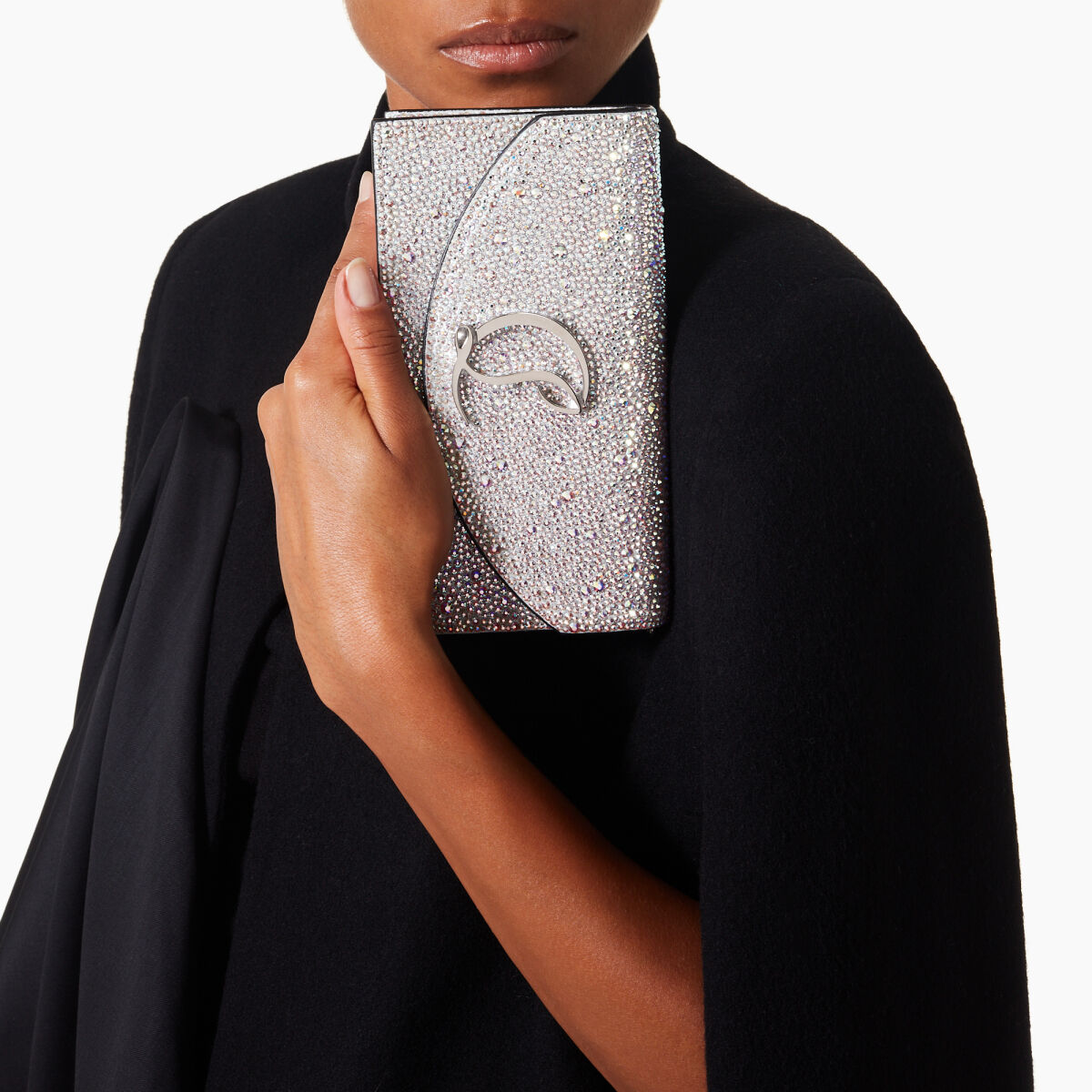 Loubi54 - Clutch - Strass - Aurore boréale - Christian Louboutin