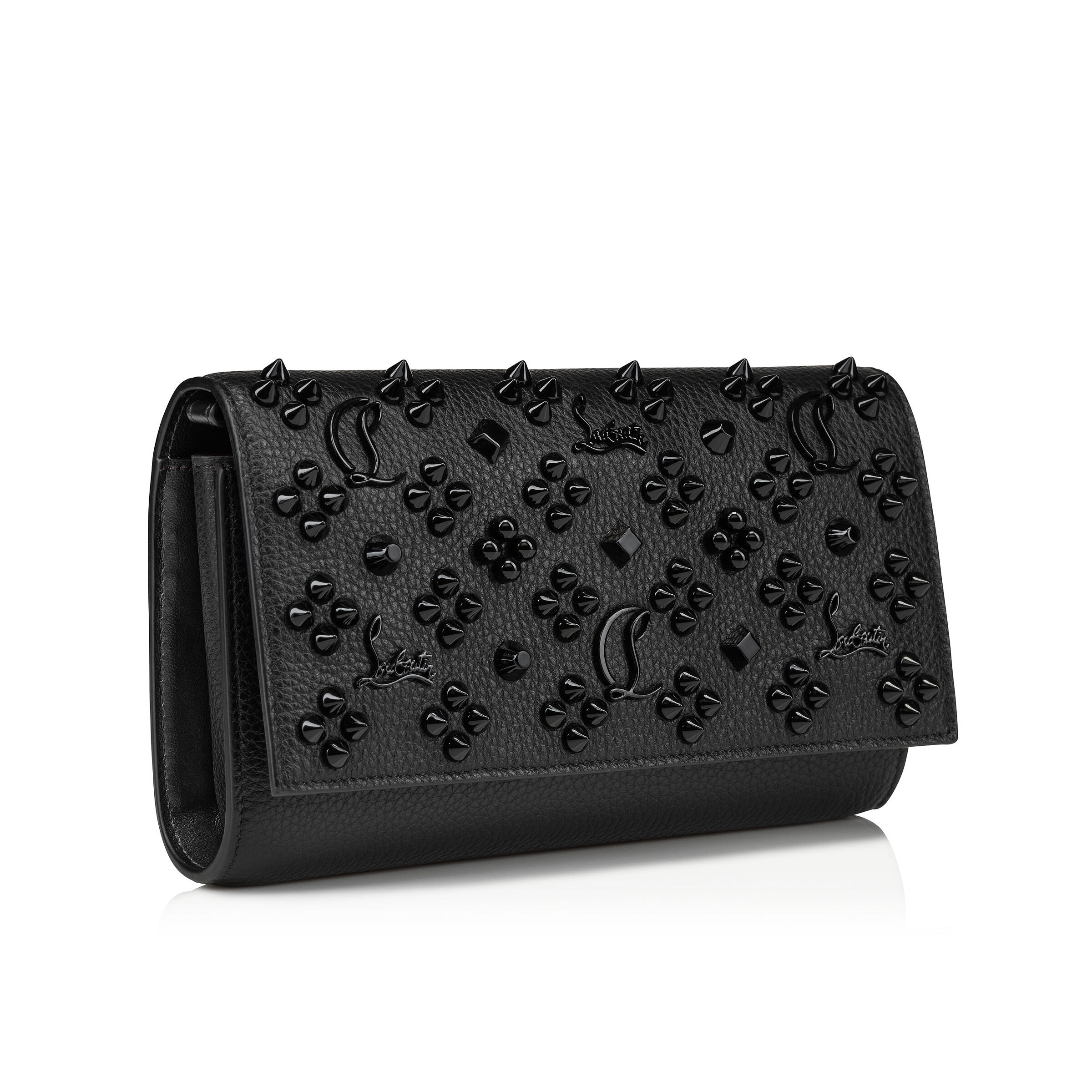 【関税負担】 CHRISTIAN LOUBOUTIN PALOMA CHAIN SHOULDER Paloma - Chain wallet - Grained calf leather and spikes