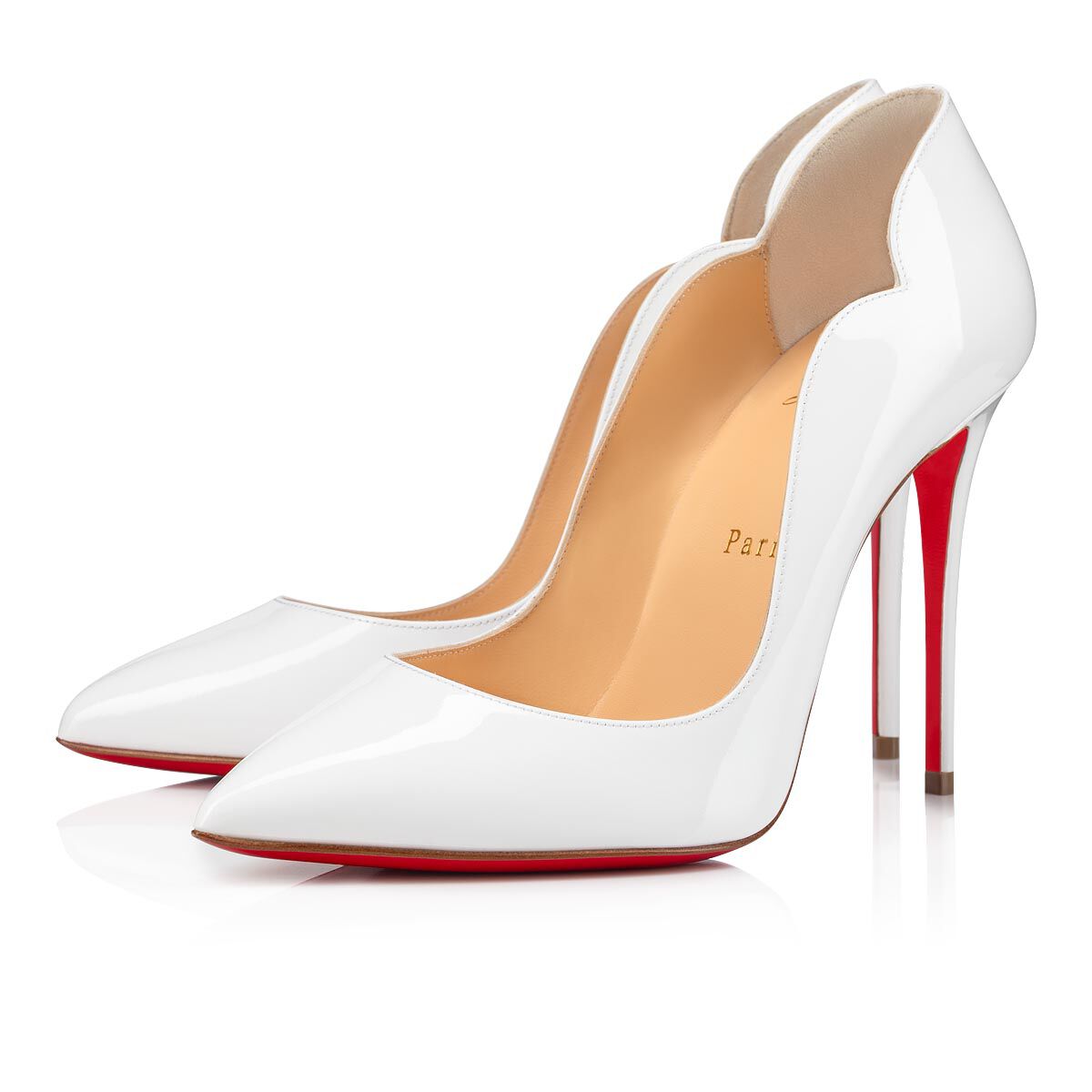 Hot Chick - 100 mm Pumps - Patent calf leather - Bianco
