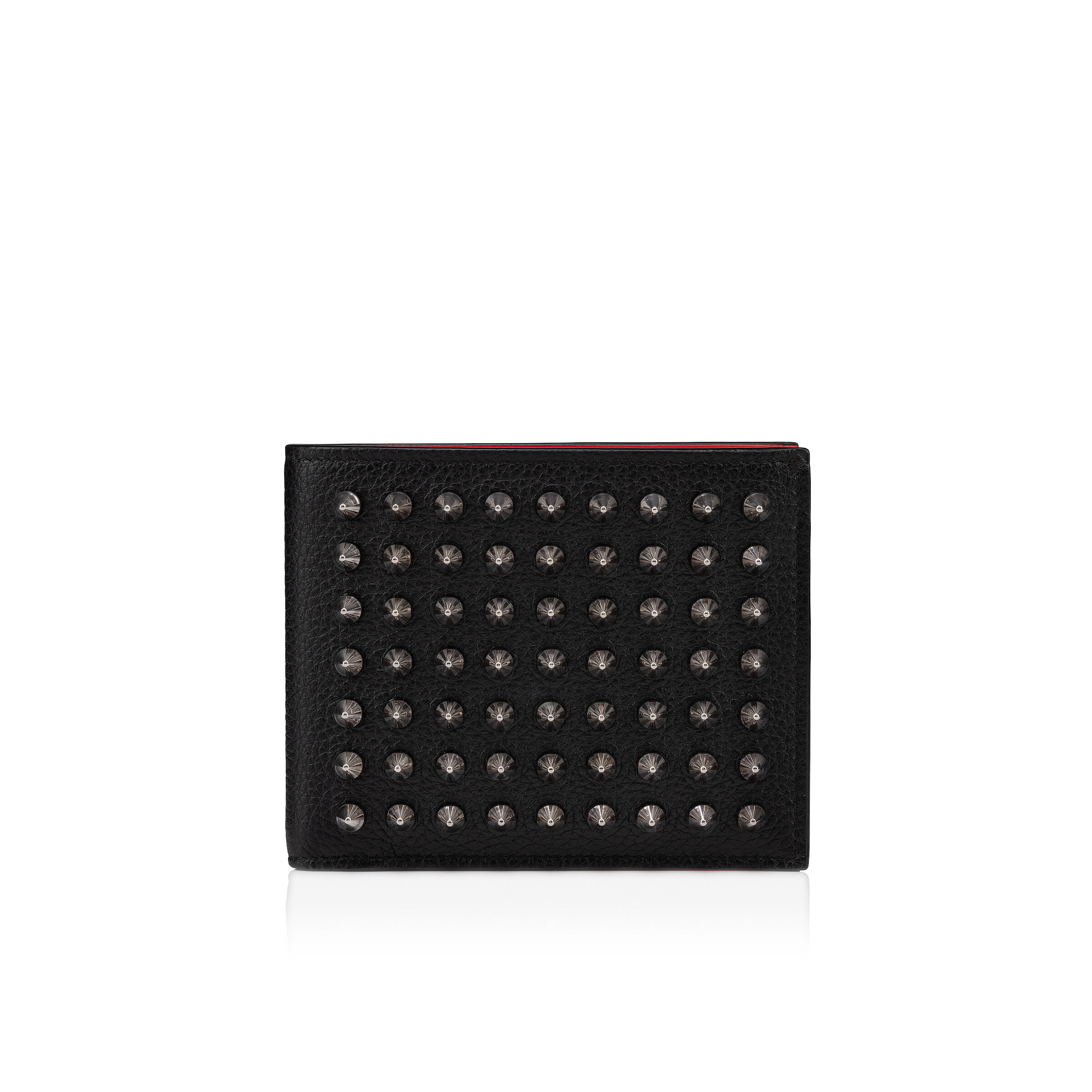 Funky - Wallet - Calf leather and spikes - Black - Christian