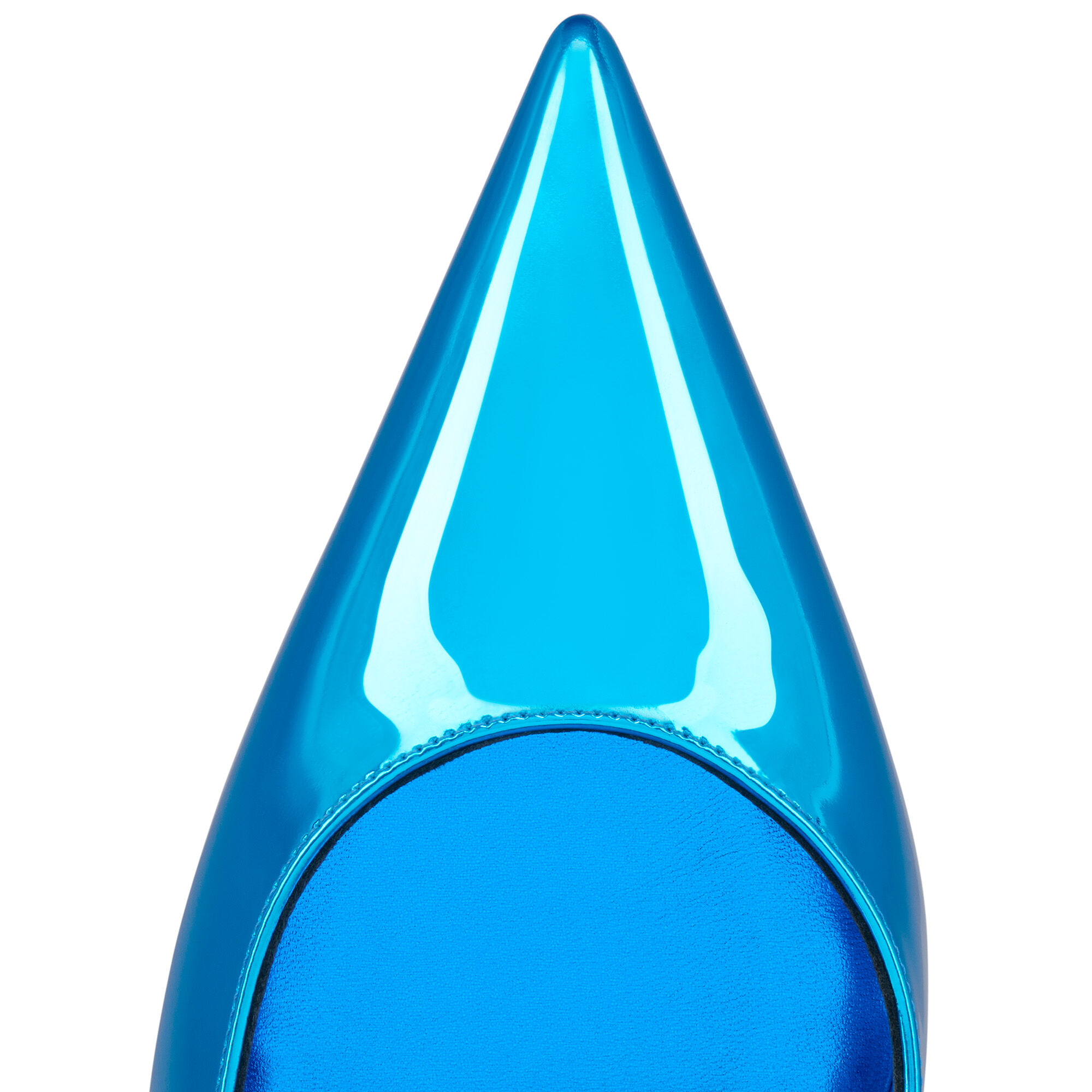 新品Christian Louboutin ブルー ハイヒール Christian Louboutin Ice Blue/Beige Patent Leather 123 Scarpe