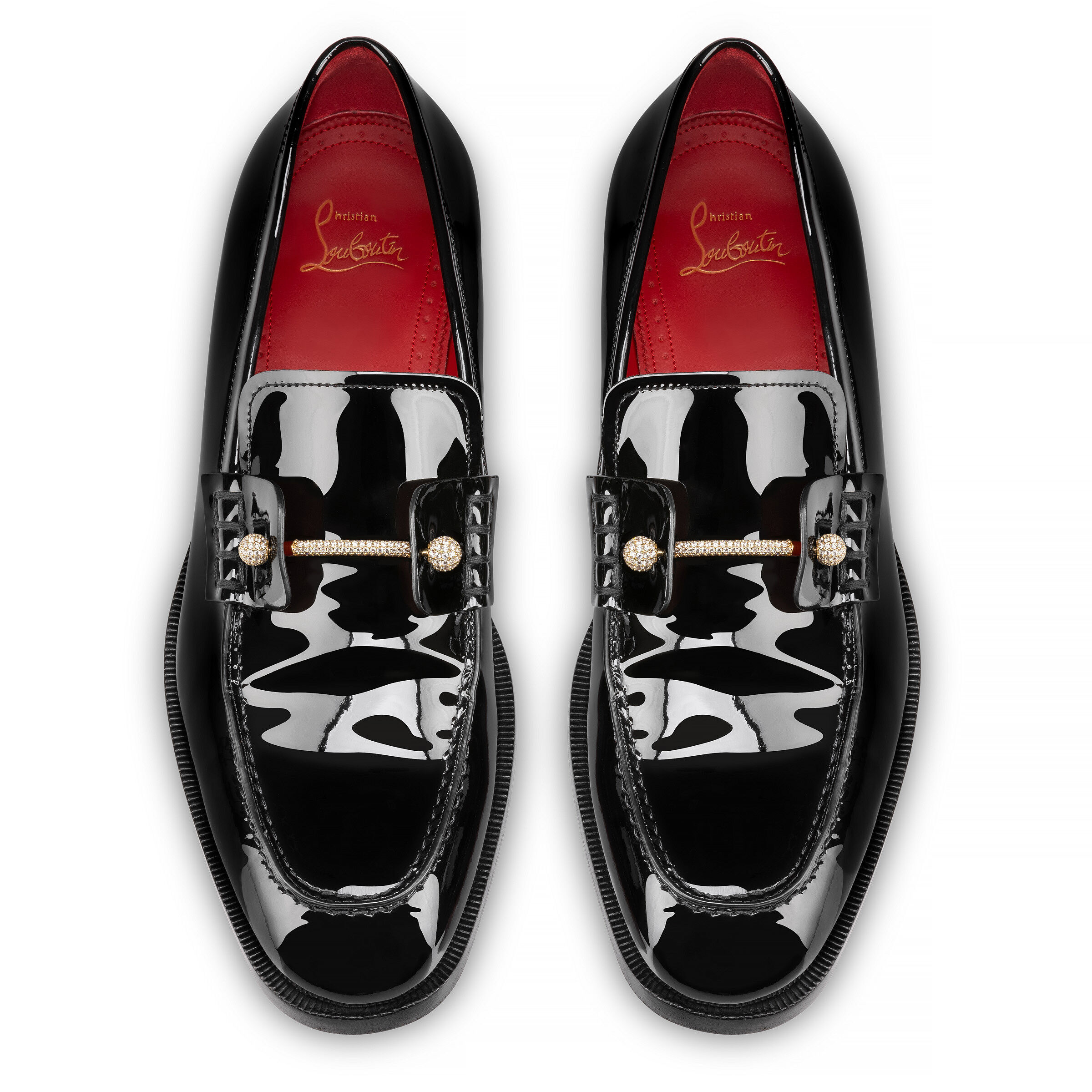 アクセサリー CHRISTIAN LOUBOUTIN Chambelink Strass - Shoe jewelry - Metal and strass - Gold