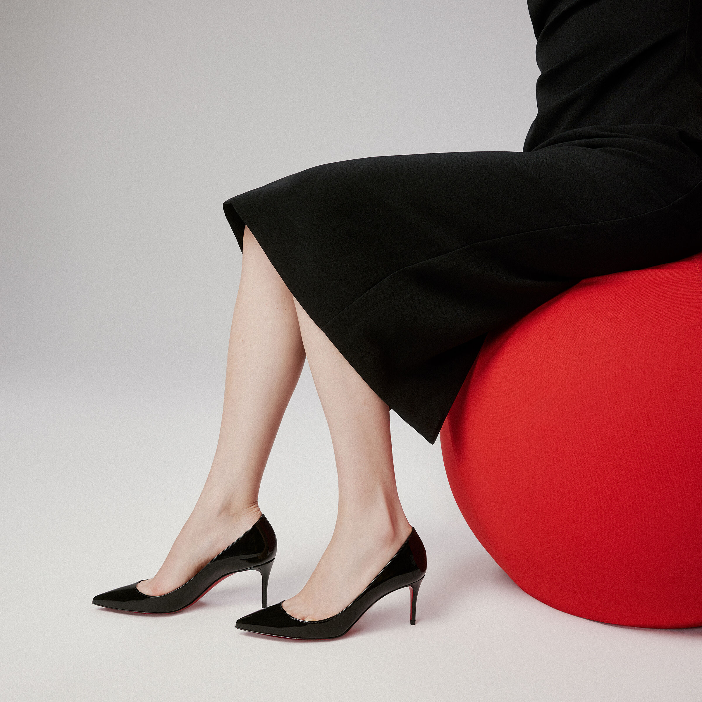 Kate - 70 mm Pumps - Patent calf leather - Black - Women