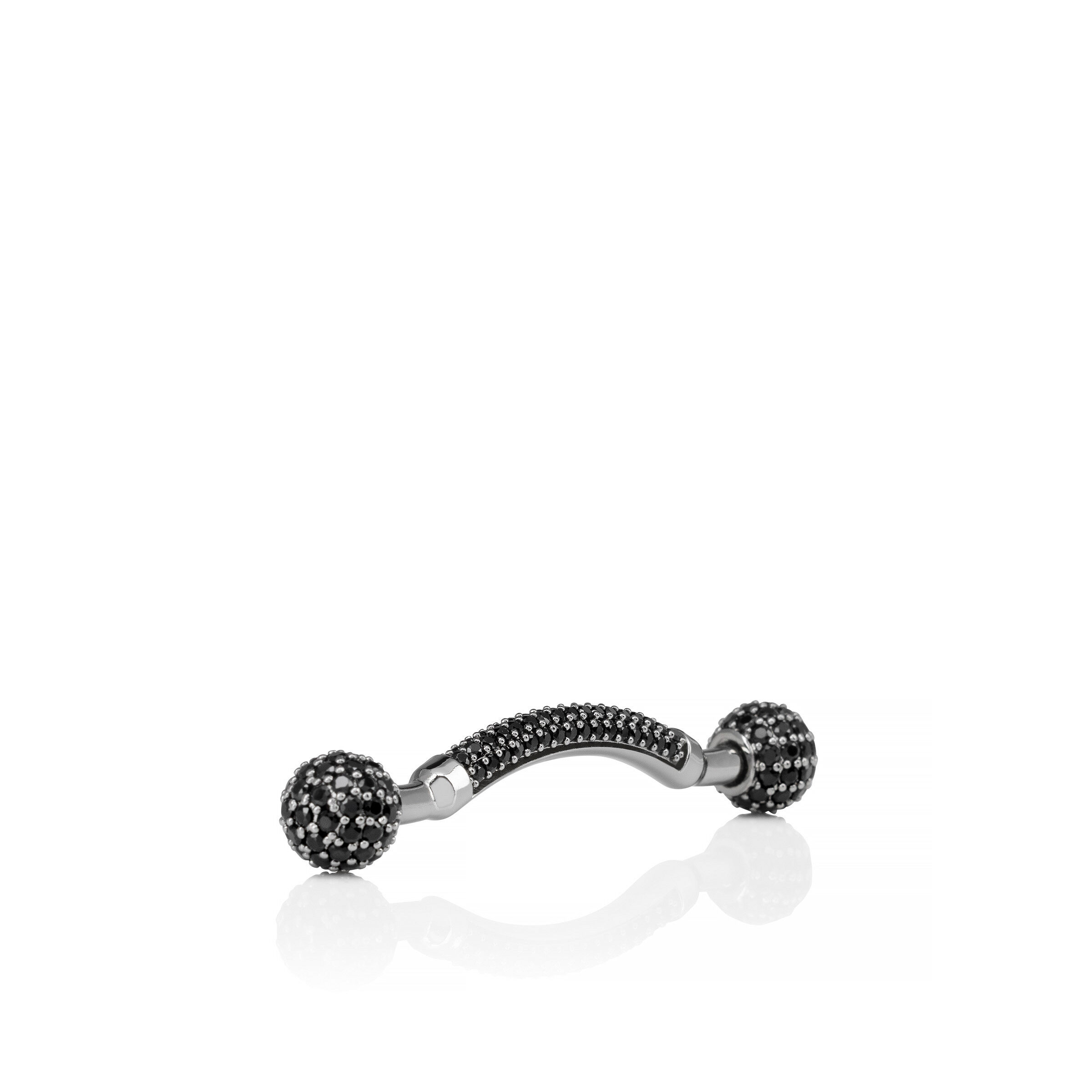 Chambelink Strass - Shoe jewelry - Metal and strass - Black