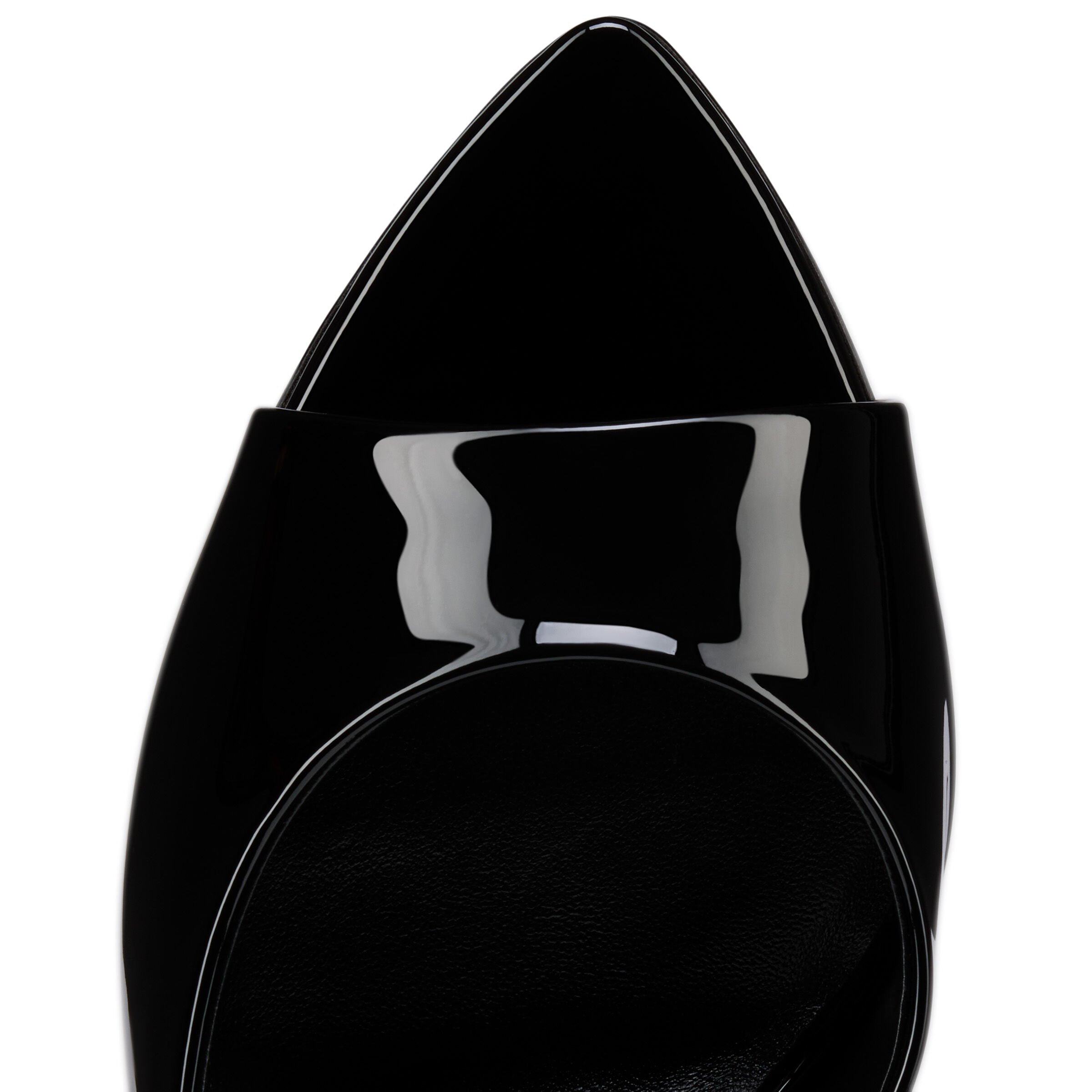 Miss Z Mule - 100 mm Mules - Patent calf leather - Black