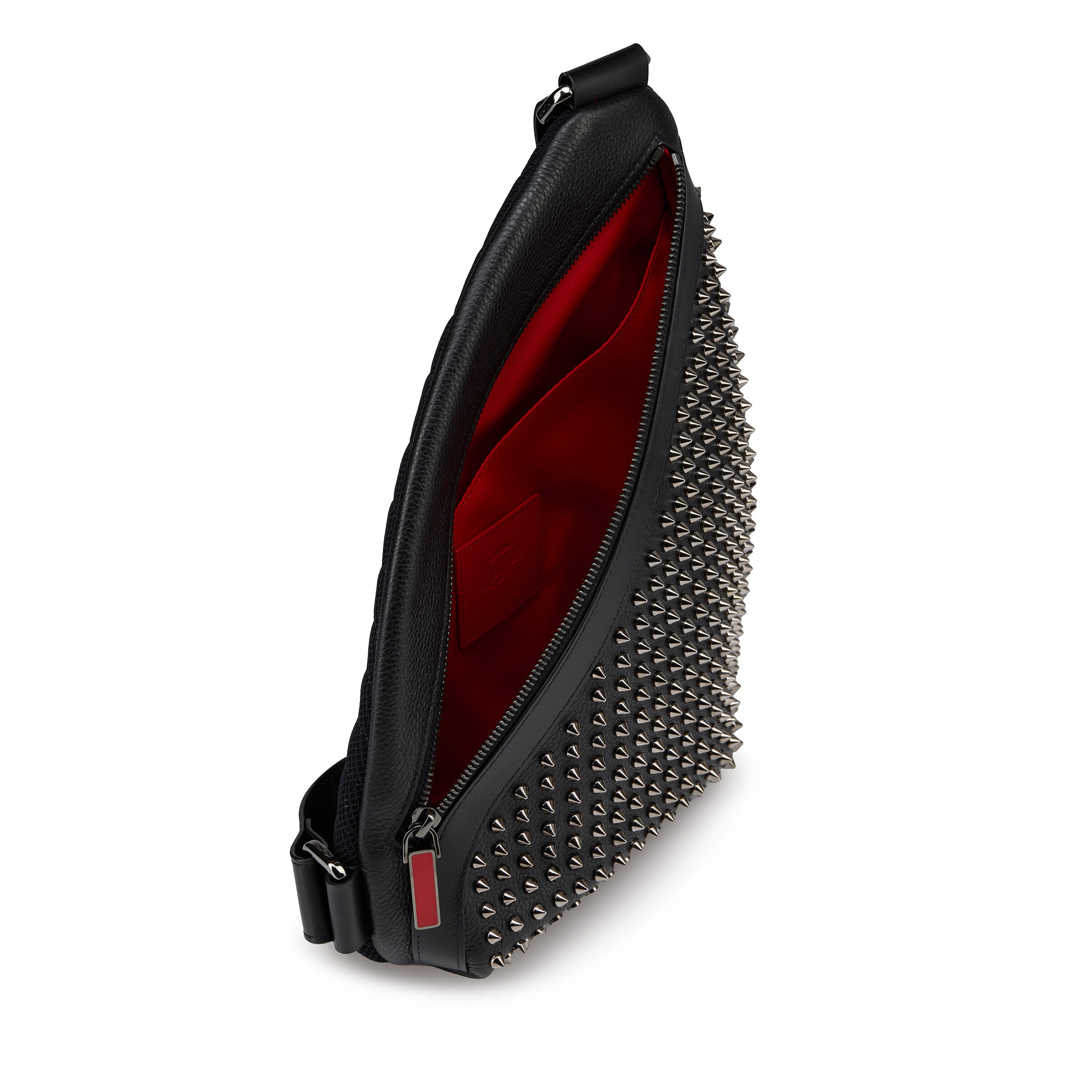 Christian Louboutin スパイクバッグ 黒赤 Cabata Small ブラック カーフレザー - Bags - Women