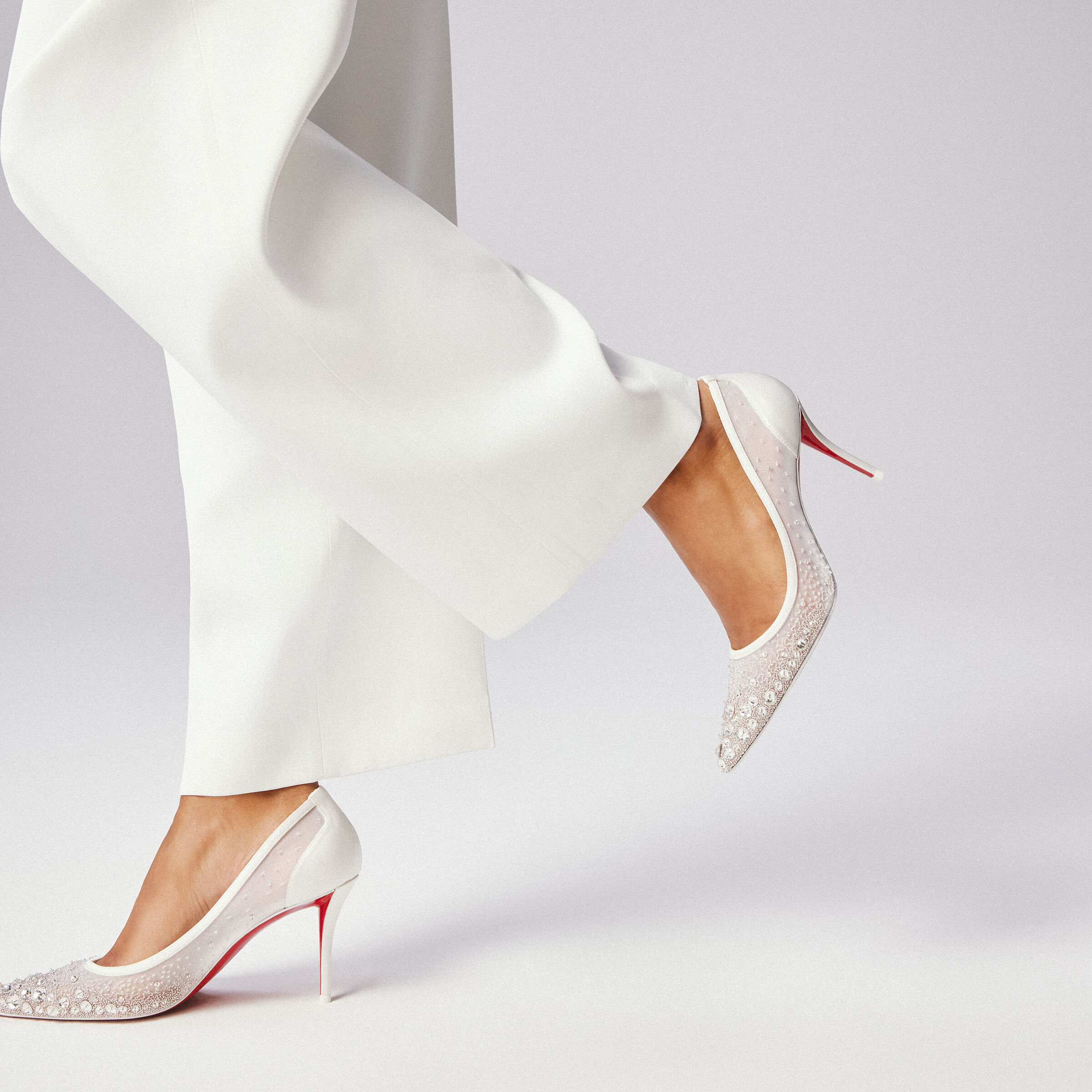 Miss Z Sparkling - 80 mm Pumps - Mesh and strass - Version