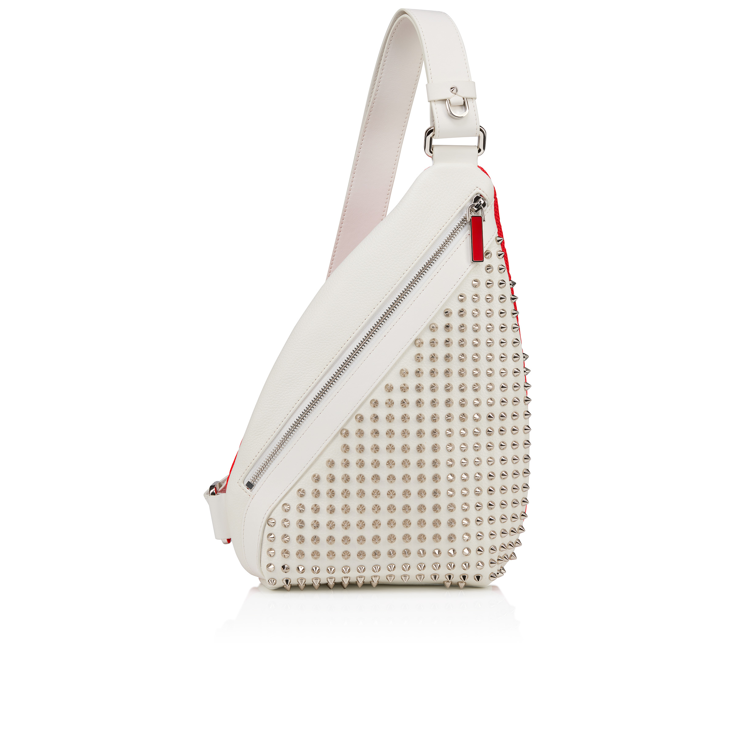 Funky - Crossbody bag - Grained calf leather and spikes