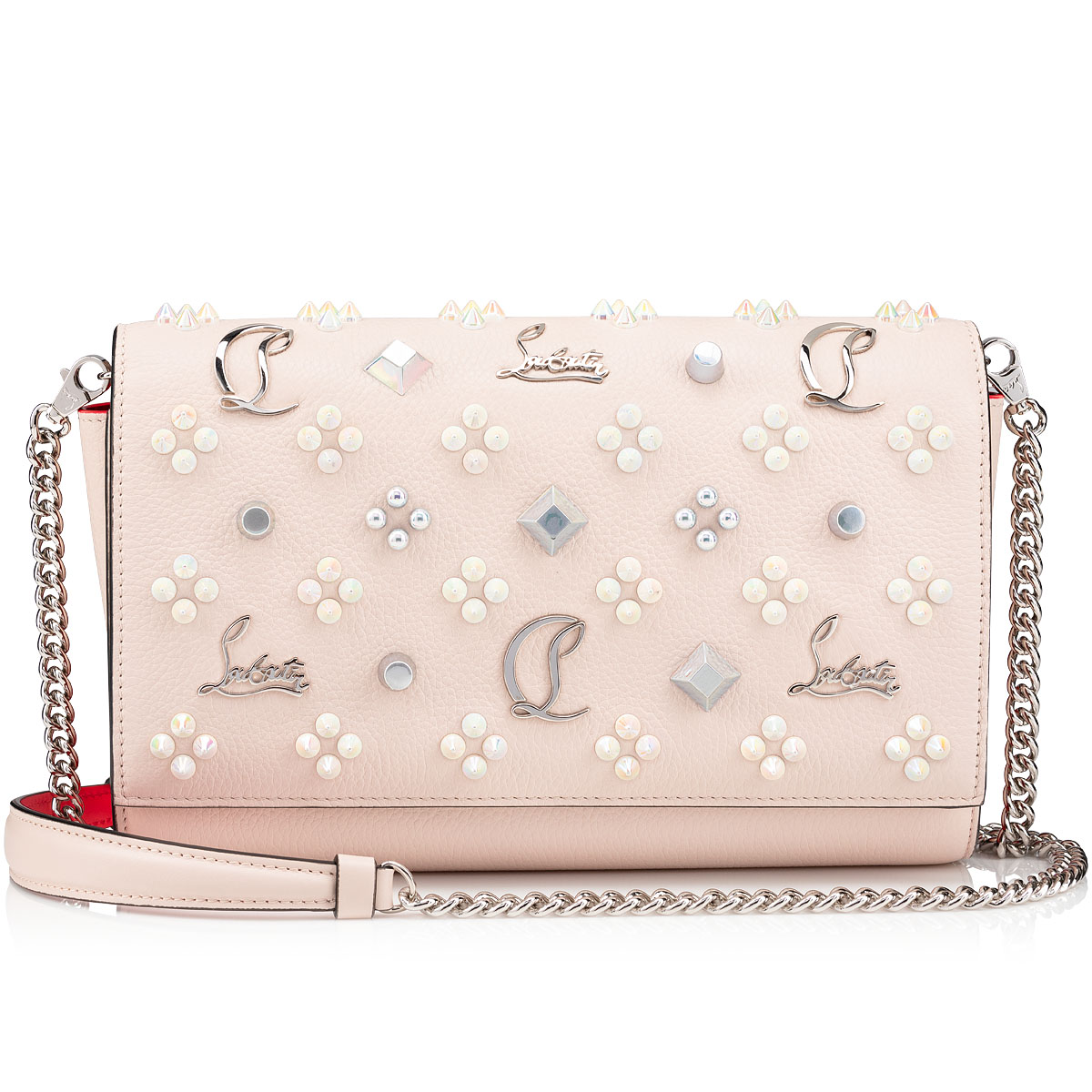 Paloma Clutch - Clutch - Grained calf leather and spikes