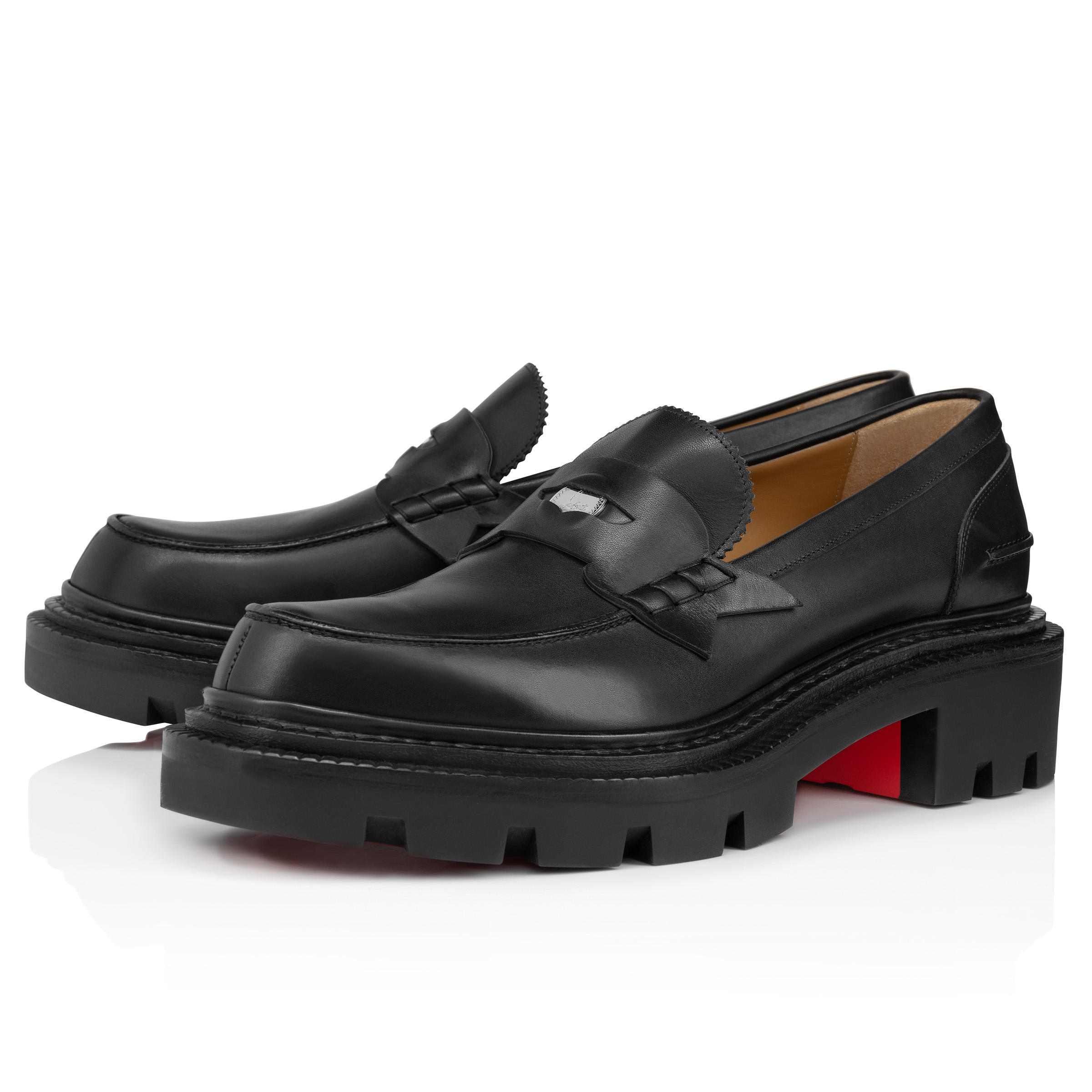 Moc College - Loafers - Waxed calf leather - Black - Men