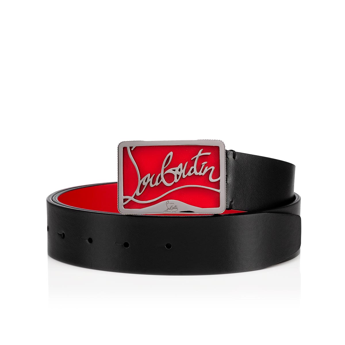 Christian Louboutin Ricky Belt 95最終値引き Ricky - Belt - Calf leather - Black - Christian Louboutin